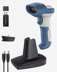 Inateck BCST-73 Wireless Barcode Reader With Charging Base New In Original Box