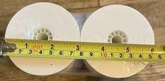 38mm (1.5”) x 3” round 1-ply Bond Cash Register Paper Rolls Quantity 10 rolls