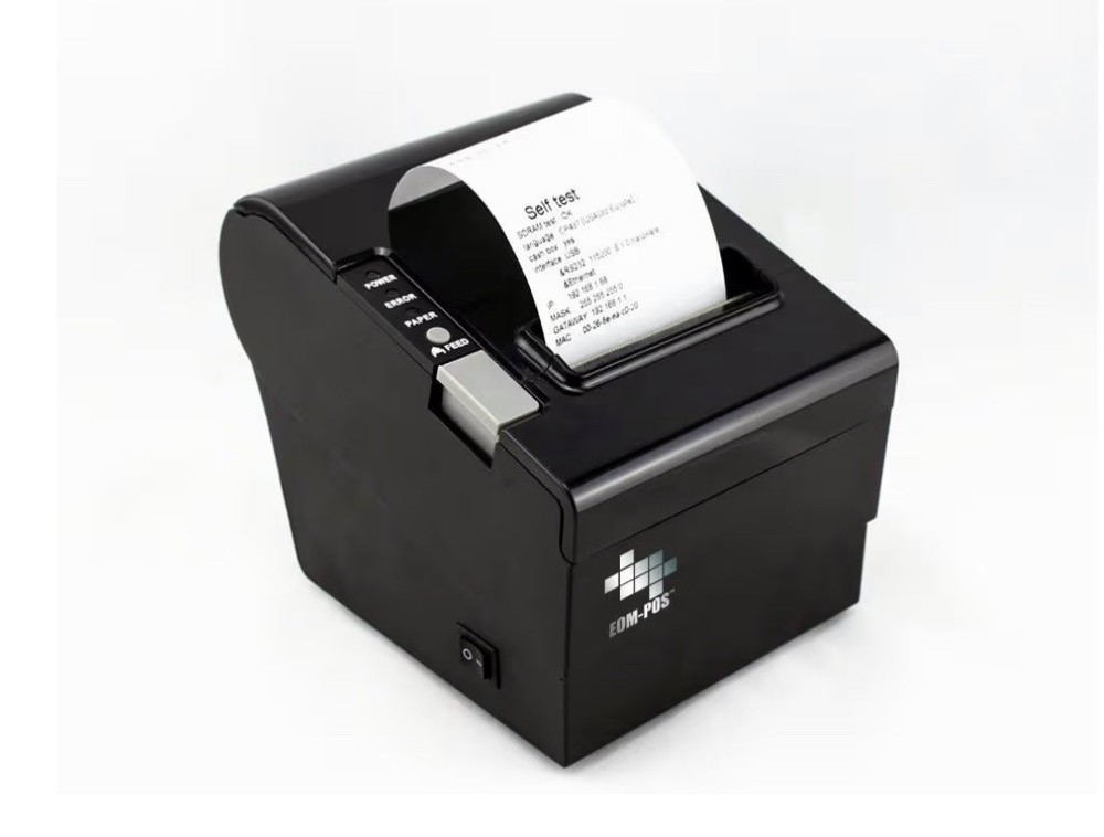 Thermal Receipt Printer – USB, Ethernet/LAN, & Serial Ports – Auto Cutter- Cash