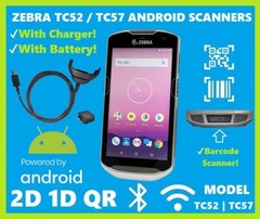Zebra TC52 and TC57 Handhelds, Android 13, 2D/1D Barcode Scanner w/ Charger! 🔥⭐