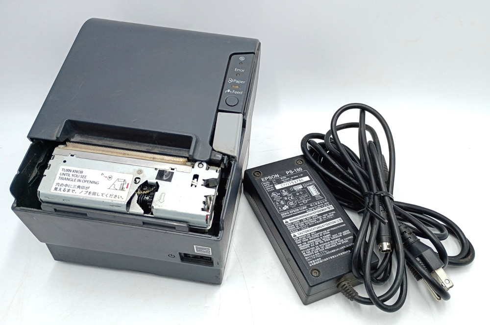Epson TM-T88V M244A POS Receipt Printer Serial USB w/ Power Cable