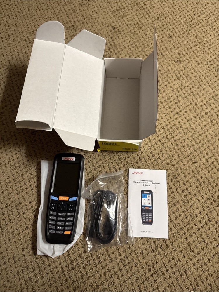 Wireless Barcode Inventory Scanner, JRHC 1D 2D Data Collector S-6606T