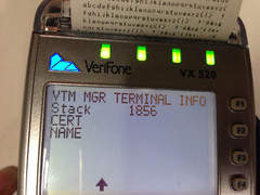 Verifone VX520 Credit Card Terminal – Fully Functional – No Power Supply