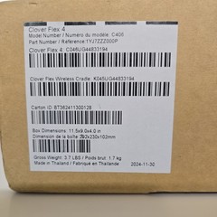 Portable Smart POS Terminal 🍀 Clover Flex 4 (C406) Open Box