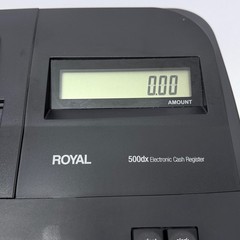 Royal 500dx Electronic Cash Register 16 Departments 999 PLU Dual LCD Black