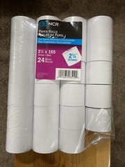 NCR For Adding Machines & Calculators 23 Rolls Total 2-1/4″X165 57 mm X 50 m New