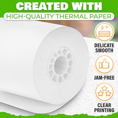 3-Pack Calculator Tape Rolls – Adding Machine Tape 2 1/4 in X 85 Ft | Receipt P