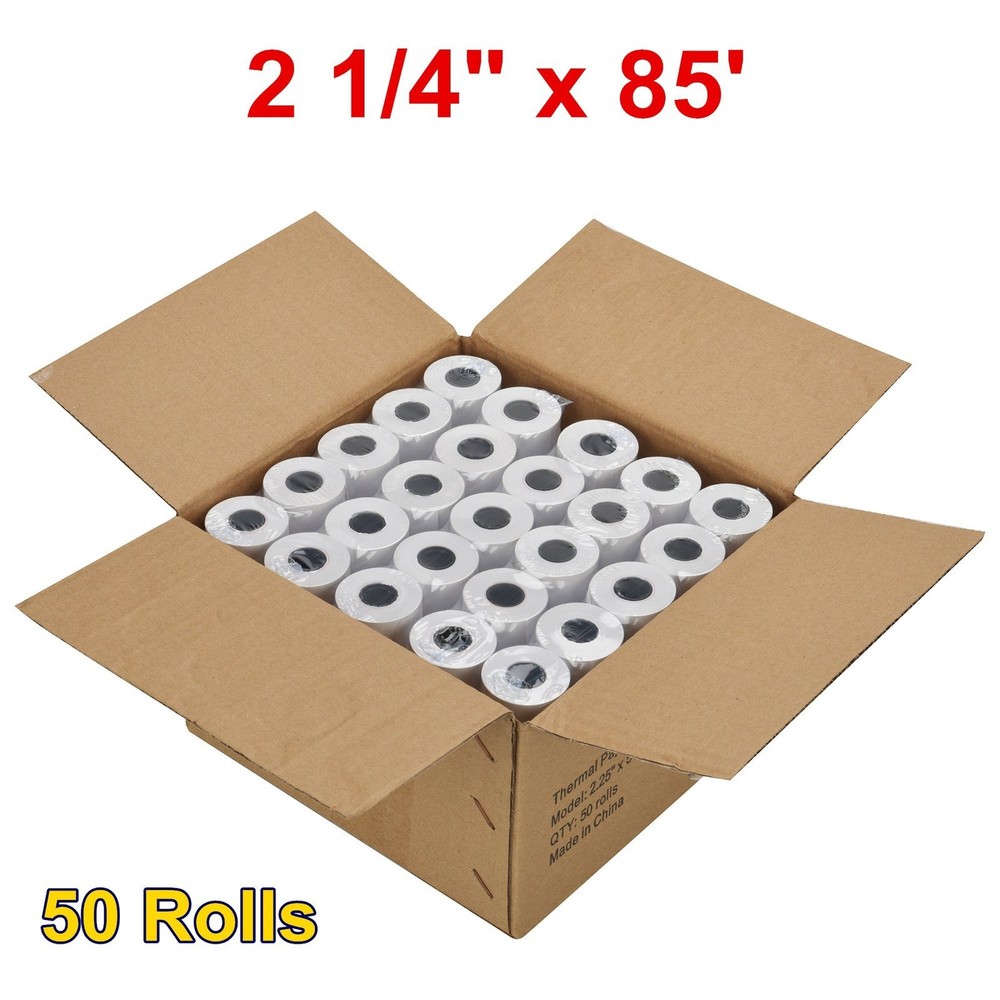 50-200 Rolls Case 2 1/4″ x 85′ Cash Register POS Receipt Thermal Paper BPA Free