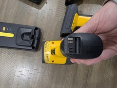 (3) Datalogic 7000BT Scanners With Base Stations/AC Power Cord/Ethernet USB