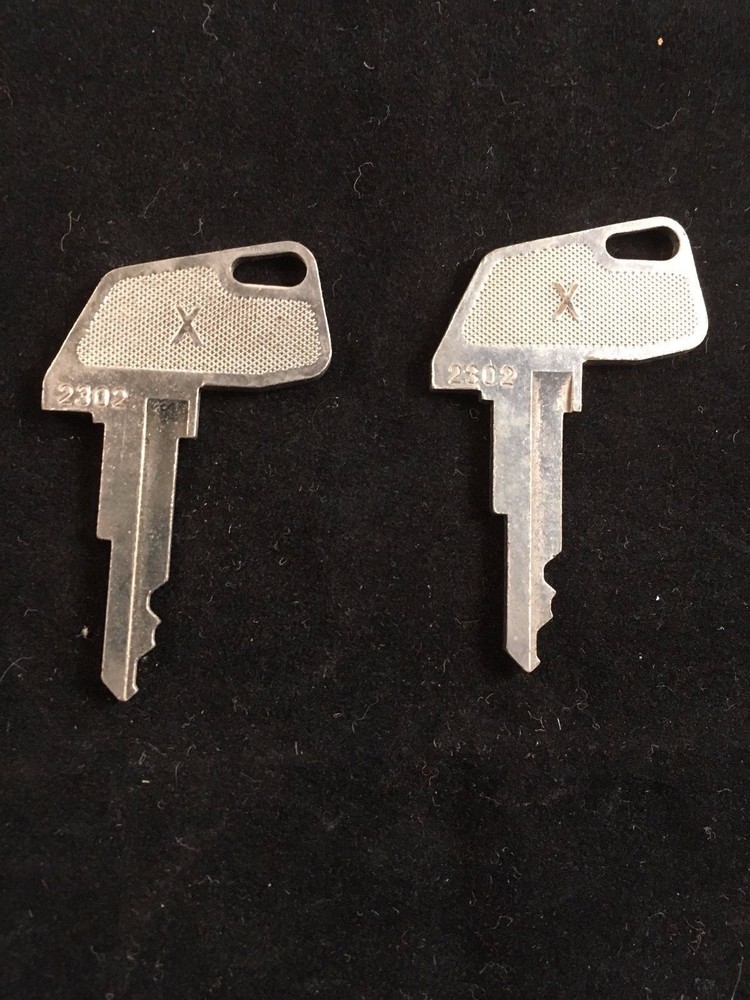 TEC CASH REGISTER, X KEY, #2302, SET OF 2