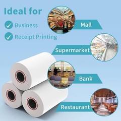 10 Rolls 3 1/8″ x 230′ Thermal Paper POS Cash Registers Receipt Paper Roll 80mm