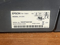 Epson M129H TM-T88IV Thermal POS Receipt Printer USB Printer tested working