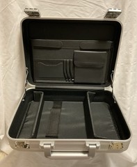 Aluminum Briefcase 14.5X10.6X4.5 Inch Metal Toolbox Cash Case READ Description