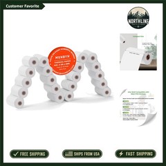 20 Rolls Biodegradable 2 1/4 x 50ft Thermal Paper – Perfect for All POS Machines