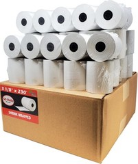 55GSM Shrink Wrap 3 1/8 x230 Feet Clover Station Thermal Paper Rolls 1 CASE 50