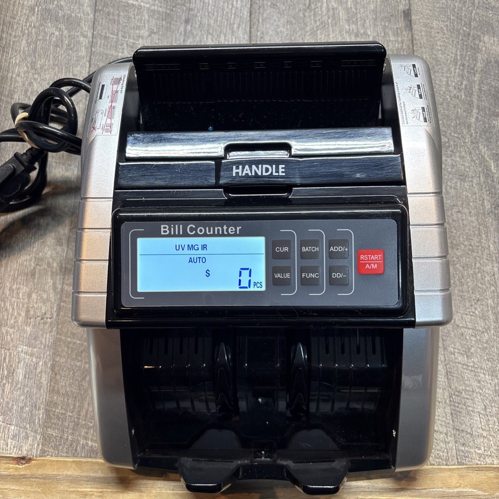 AL1000 Money Counter Machine with Value Counting, Support Dollar and Euro, UV, M