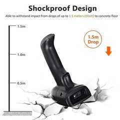 Wired Barcode Scanner Reader for Computers – USB Handheld QR PDF417 UPC EAN Gun