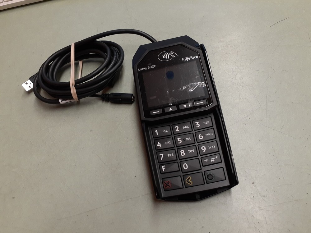 Ingenico Lane/3000 Payment Terminal Credit Card Touch POS + Cable