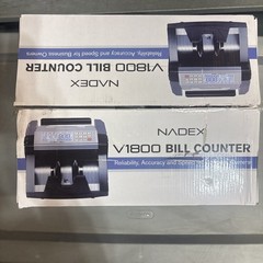 New Open Box NADEX V1800 Money Counter and Counterfeit Detector Tested