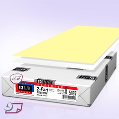 Reverse Collated NCR Paper, 500 Sheets, 2-Part, USA-Made