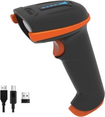Tera D5100 1D & 2D Handheld Barcode Scanner BLACK 2.4GHz Wireless USB 2.0 Wired