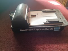 DataCard Vintage American Express Addressograph Manual Credit Card Machine