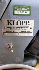 Klopp Electric Automatic Coin Sorter Model SE Industrial Quality missing Tray