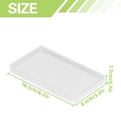 QoTang 10 PCS Paper Money Storage Case, 6.5 x 3.3 x 0.7 inches, Transparent