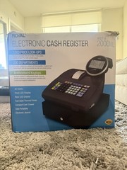 Royal Alpha 2000ML Electronic Cash Register 89396T Antibacterial Keytops LCD LED