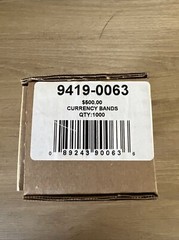 PM Company 9419-0064 $1000 Kraft Currency Straps 1000/PK New