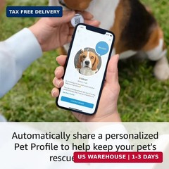 Ring Pet Tag | Easy-to-use tag with QR code | Real-time scan alerts | Shareable