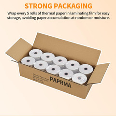 3 1/8” X 230Ft’ Thermal Paper Receipt 10 Rolls, Receipt Paper POS Cash Register