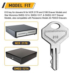 010 Key for Drawers, Cash Drawer Key Set Compatible with M-S Cash Drawer Mode…