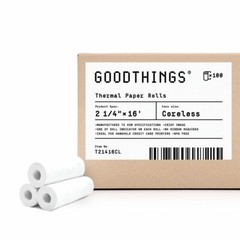2 1/4″ x 16′ Thermal Paper Roll, 100 Rolls, Poynt Smart Terminal & Luxe 6200M