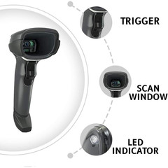 Zebra DS4608-SR Handheld USB Barcode Scanner Kit Corded 1D/2D QR Code Reader NEW