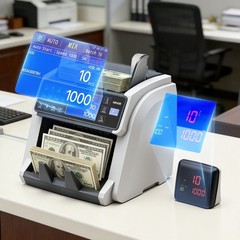 Multi-Currency Bill Counter: USD CAD EUR GBP MXN, Mixed Bills No Sort Needed