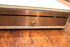 Used M-S Cash Drawer EP-127 Cash Drawer- Dut’s Deals- Dings when opened.