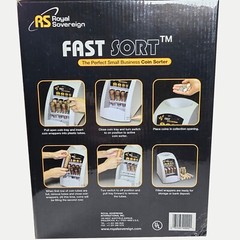 Royal Sovereign FAST SORT Coin Sorter Model FS-2 for Small Business Works