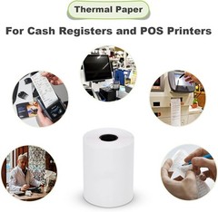 Thermal Paper Rolls 2.25″x50ft – 100 Rolls Bulk for POS for Clover for Hypercom