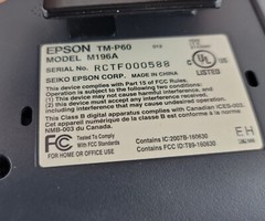 3 – Epson TM-P60 (2-M196B & 1-M196A) 2 Bluetooth Wireless Batteries- Please Read