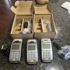 Verifone VX 520 Credit Card Terminal POS Machine w/ Power Supply (lot of 3)*read