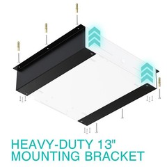Under Counter Cash Drawer Mount Brackets, Heavy Duty Steel, Easy Install, 13-14