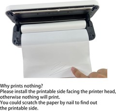 Thermal Printer Paper Rolls 8.5×11 Letter Size BPA Free Inkless Lasts 3