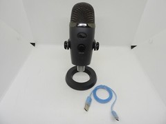 BLUE ICES-3 BLACK / GRAY USB MICROPHONE W/ STAND #