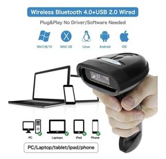Netum Barcode Scanner NT-1228BC Bluetooth Wireless Barcode Reader Works With Mac