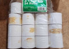 NCR Adding Machine Paper Rolls 2 1/4″ x 165′ – 13 Rolls – Clean/Unused