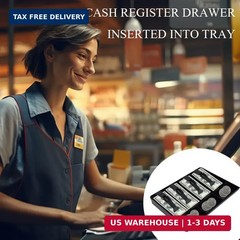 Cash Register Drawer Insert Tray- Cash Money Tray,Portable Currency Till Replace