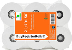 6 Rolls 2 1/4″ x 150FT Adding Machine Tape Cash Register Calculator Paper