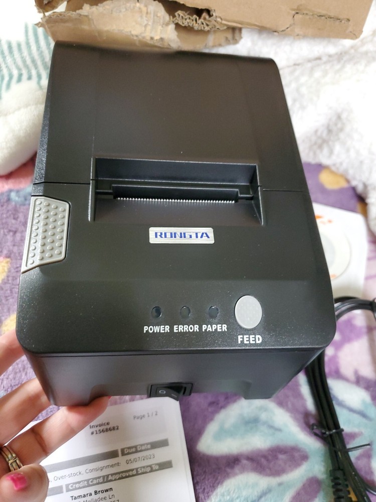 RONGTA THERMAL RECEIPT PRINTER NEW RP58 58MM MINI PORTABLE PRINTER