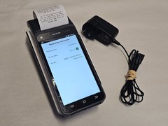 Verifone T650p portable Android-based smart POS terminal, Locked